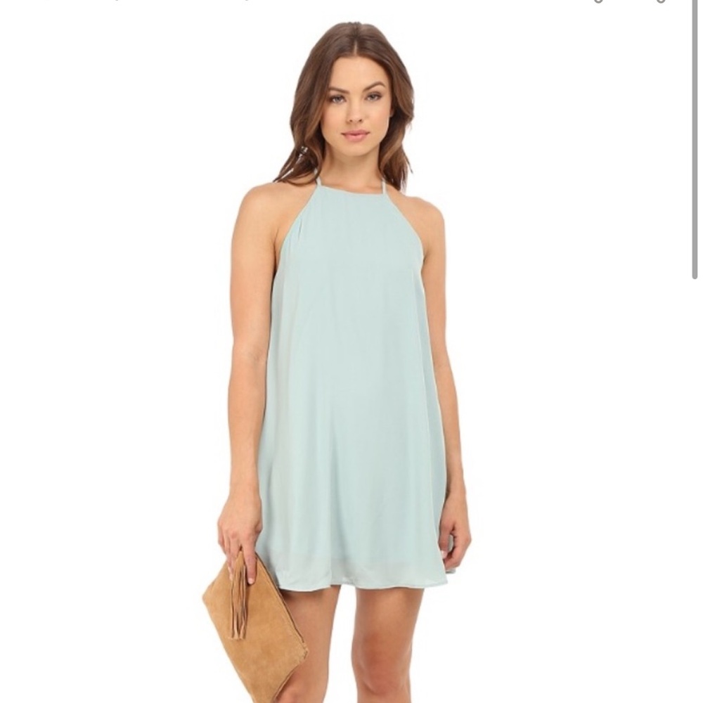 Show Me Your Mumu Gomez Dress in Sea Mist Crisp